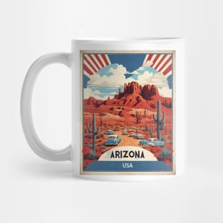 Arizona United States of America Tourism Vintage Poster Mug